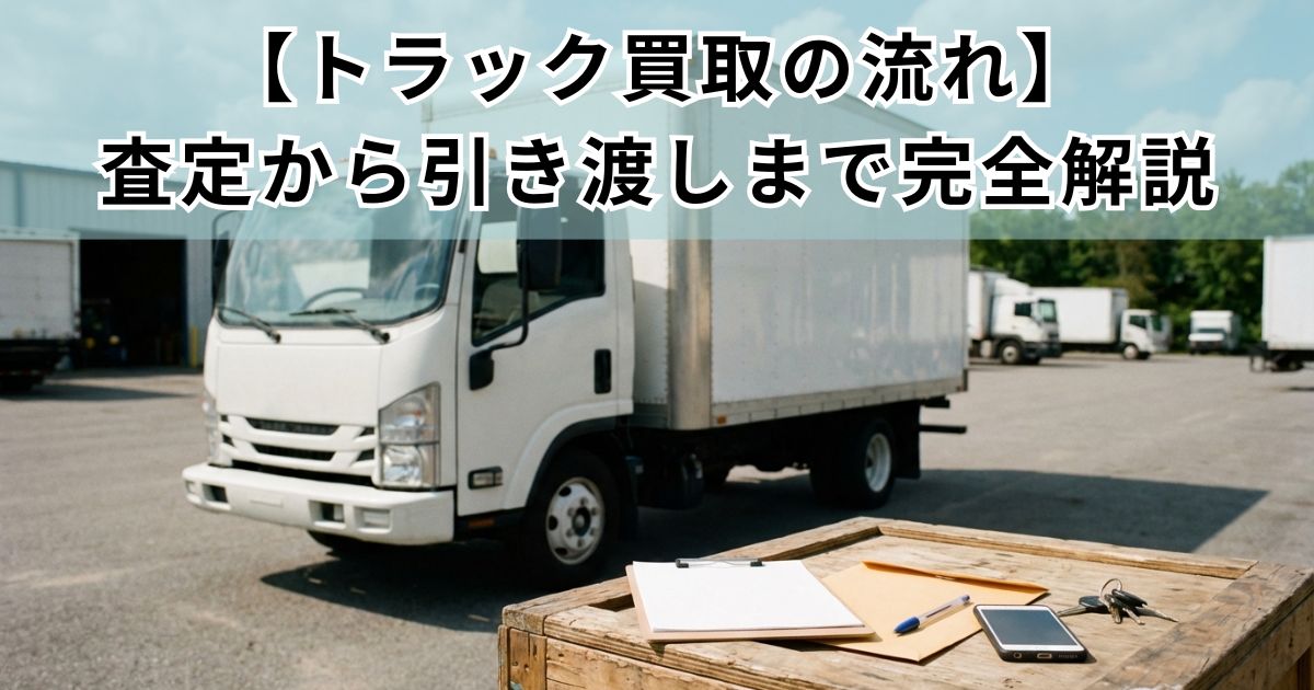 トラック売却前の準備を連想させる無地トラックの写真
