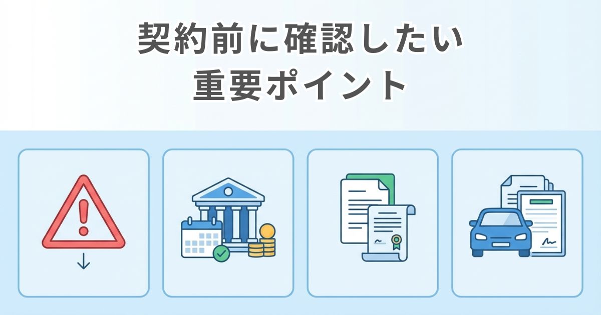 トラック売却前に確認したい契約条件のチェックポイント