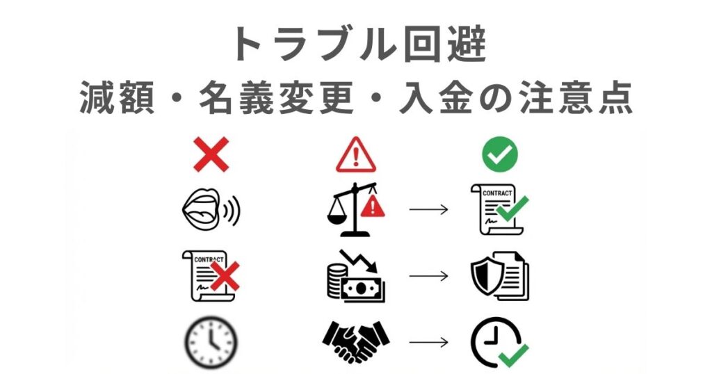 古いトラック売却で起きやすいトラブルと回避策を整理した図解