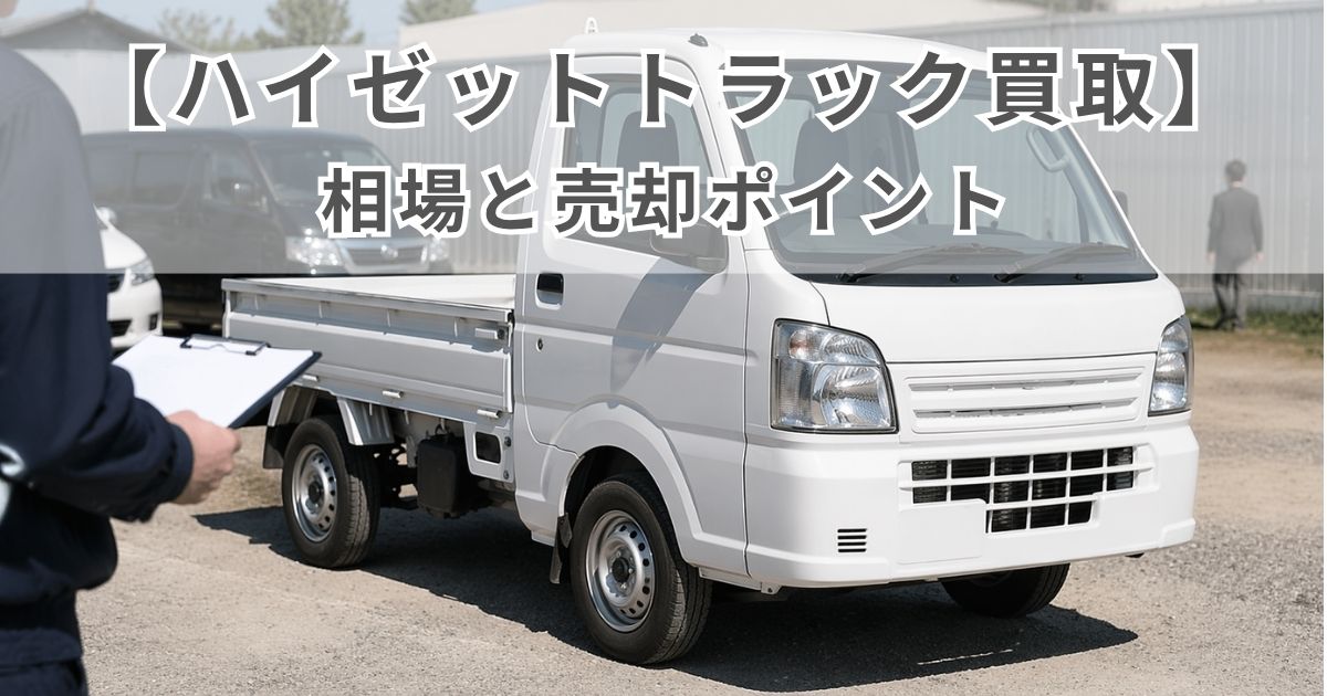 ハイゼットトラックの売却や査定を検討するイメージの軽トラック写真