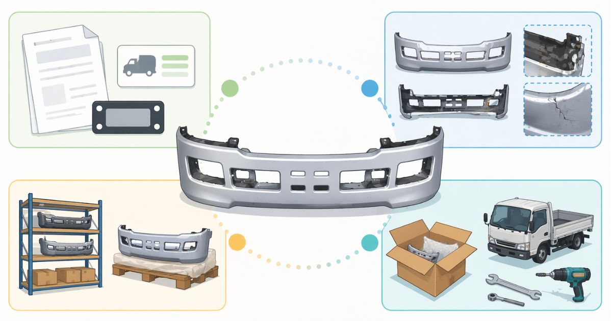 トラックバンパー買取の判断軸を整理した文字なし図解