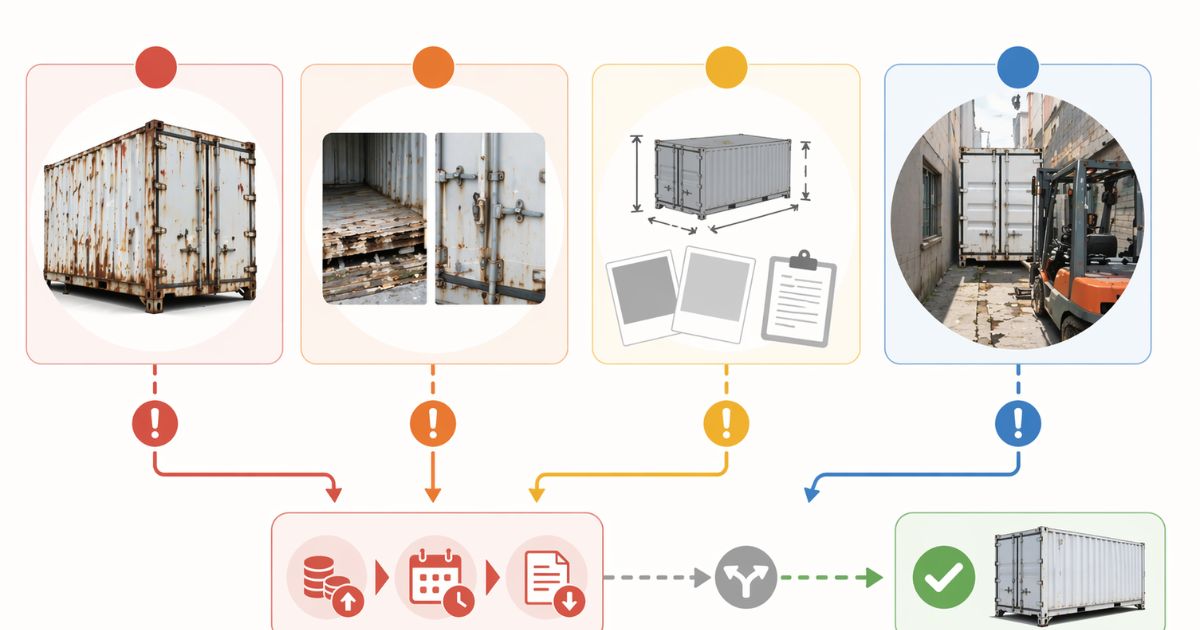 トラックコンテナ売却で注意したい失敗例とリスクの図解