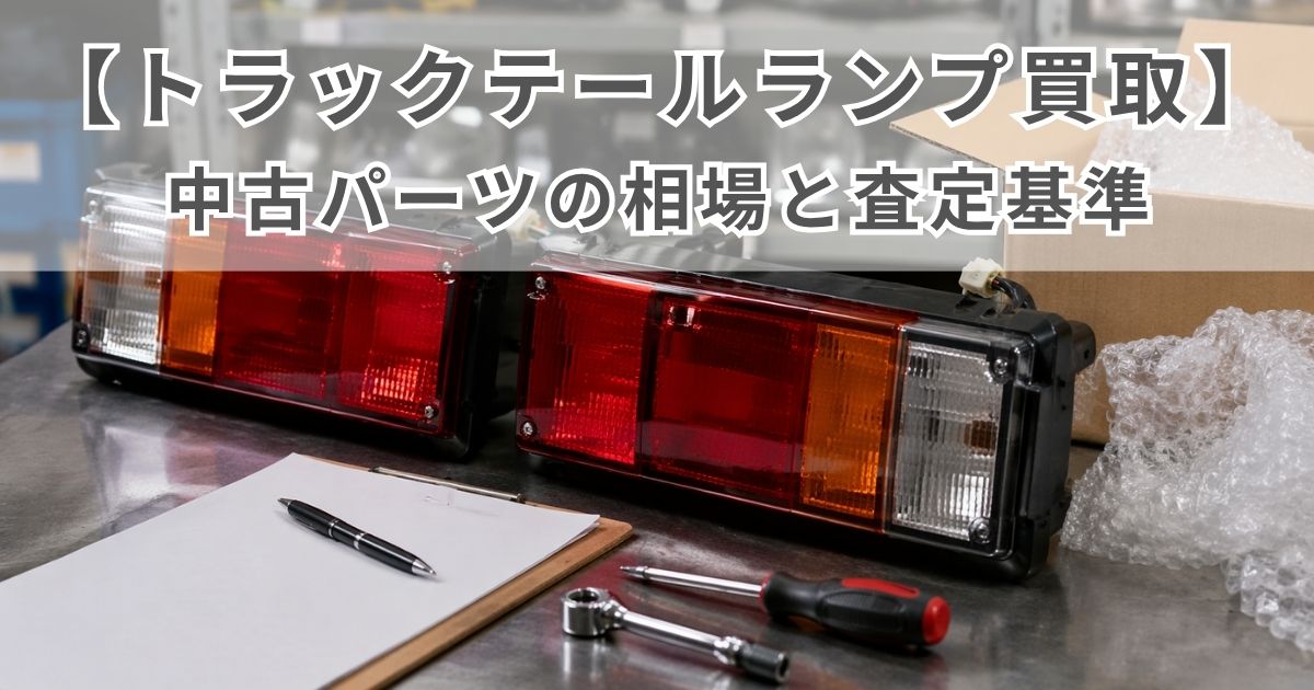 トラックテールランプの買取判断をイメージできる実務的なアイキャッチ画像
