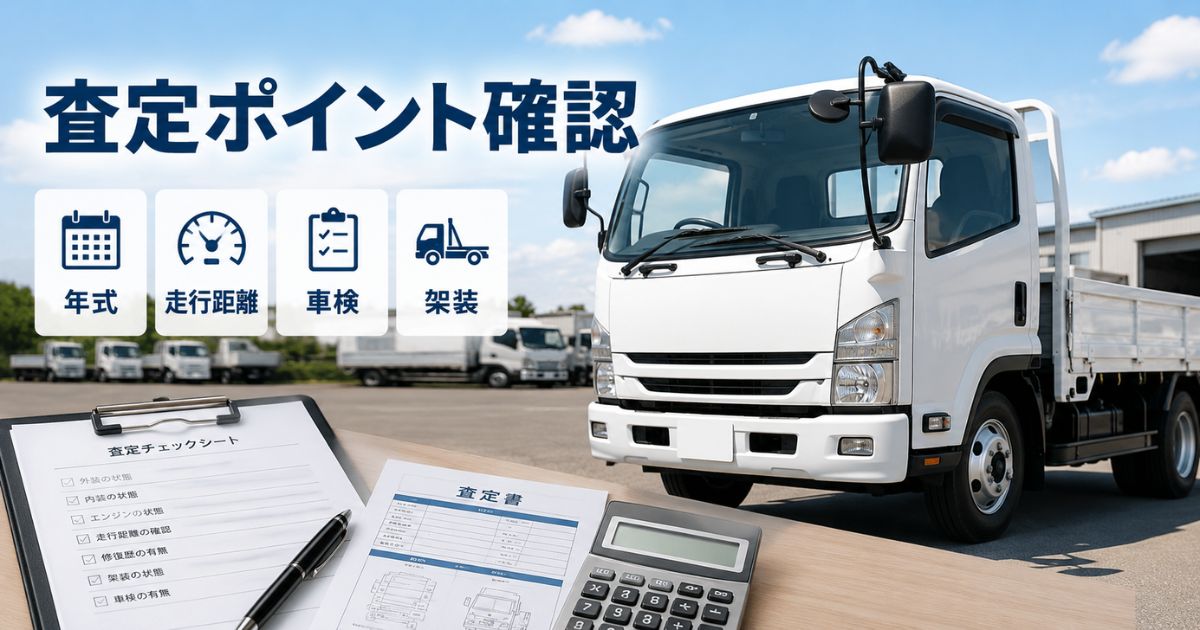 トラック買取査定で確認される査定書類と無地トラック