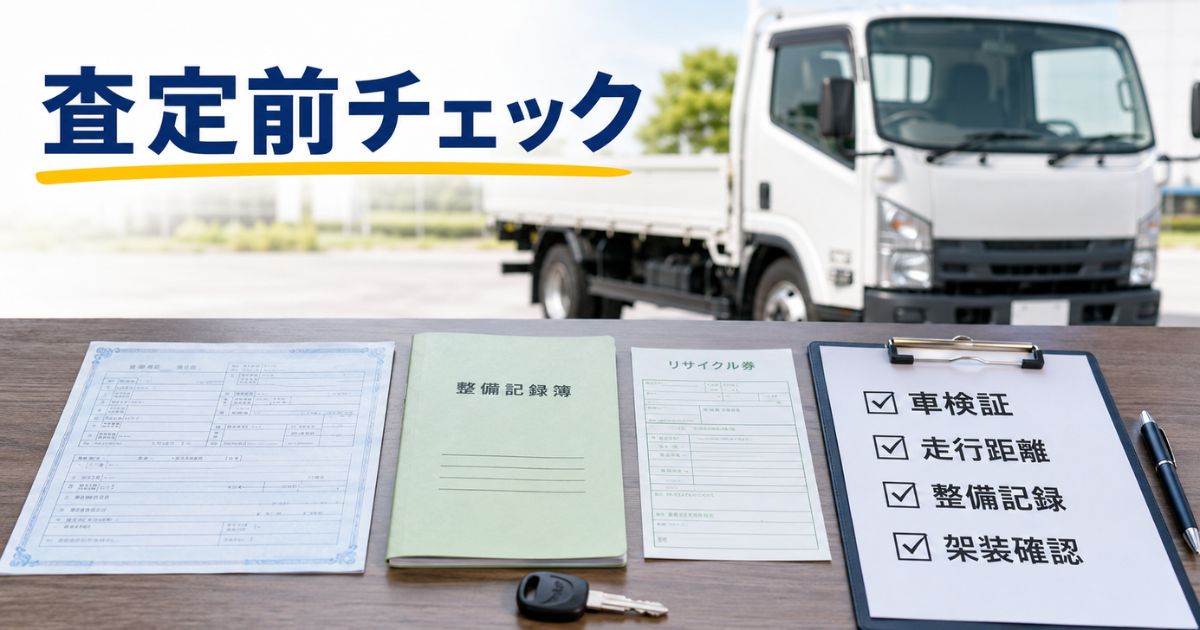 トラック査定前に確認する車検証や整備記録などの必要書類