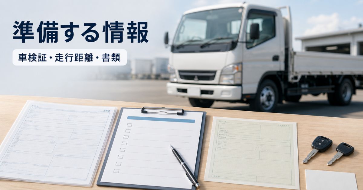 一括査定の申し込み前に確認する車検証や走行距離、必要書類