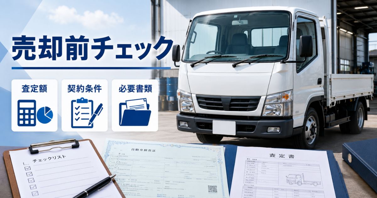 トラック買取で査定額や契約条件を売却前に確認する場面