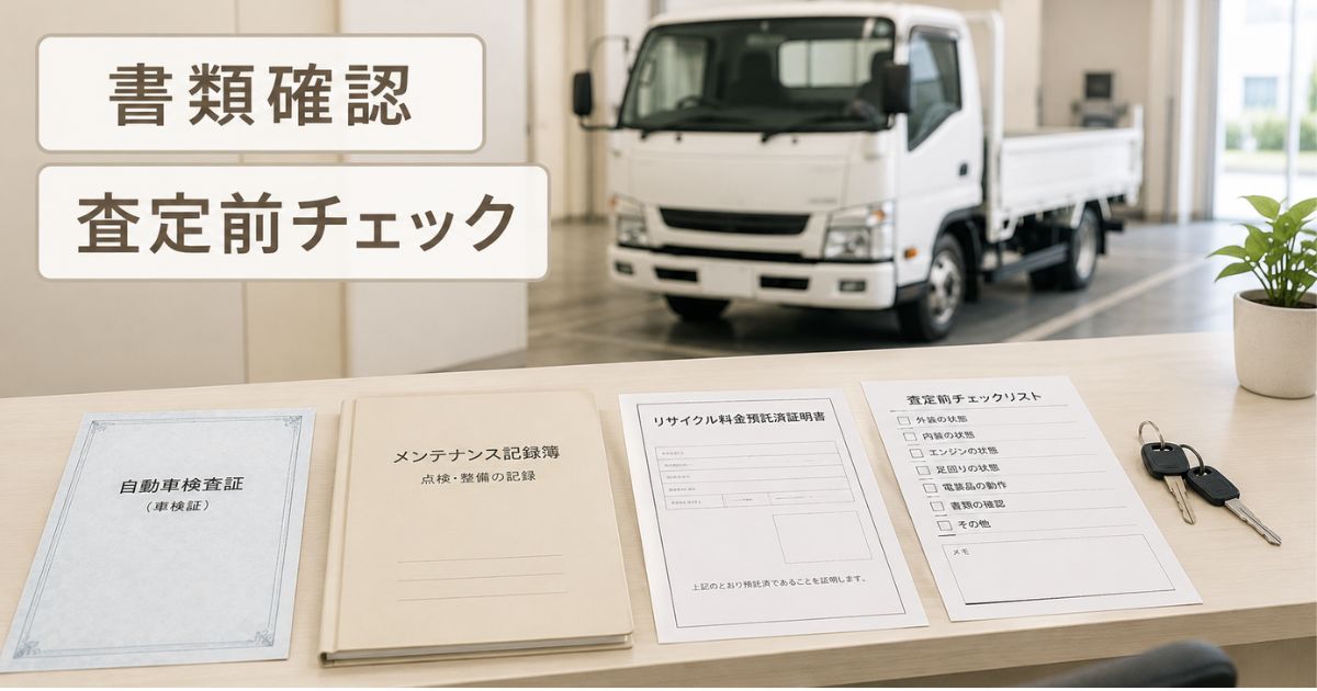 査定前に確認する車検証や整備記録などの必要書類